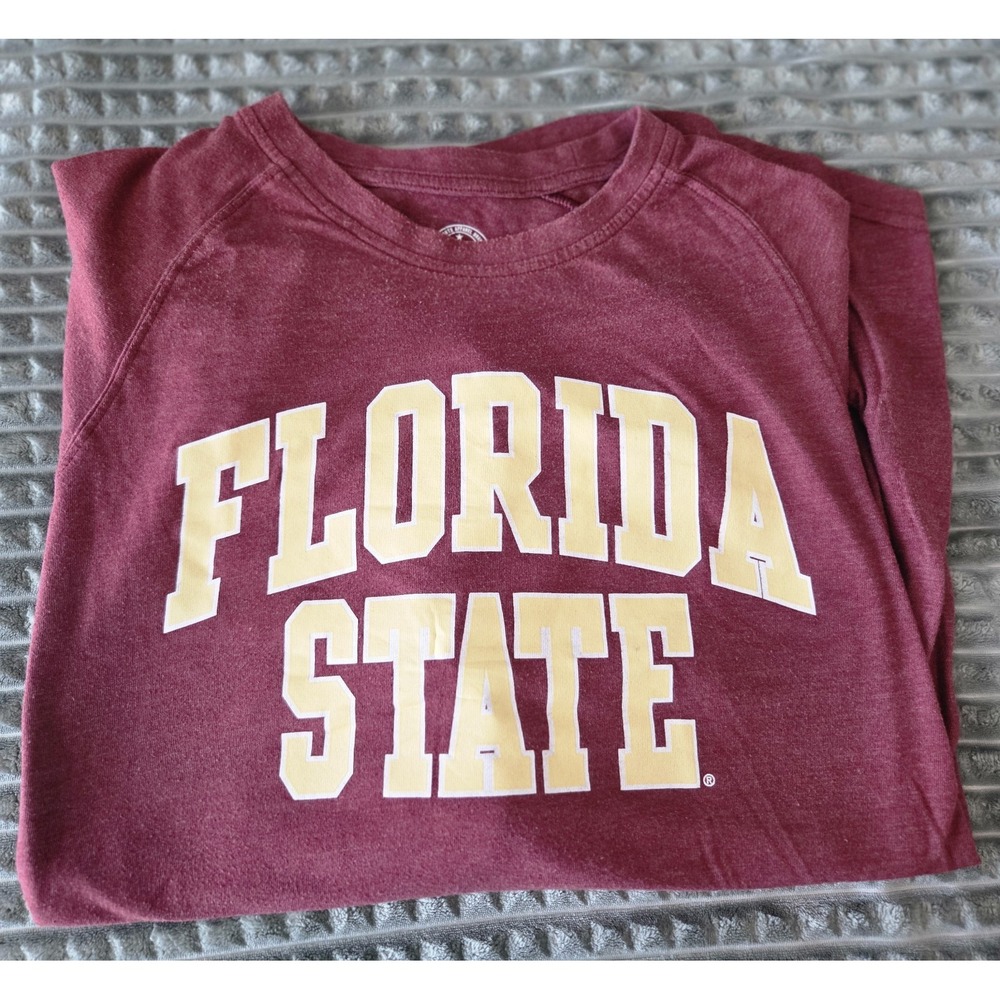 Florida State University Seminoles Long Sleeve Shirt Crewneck XL Garnet FSU
